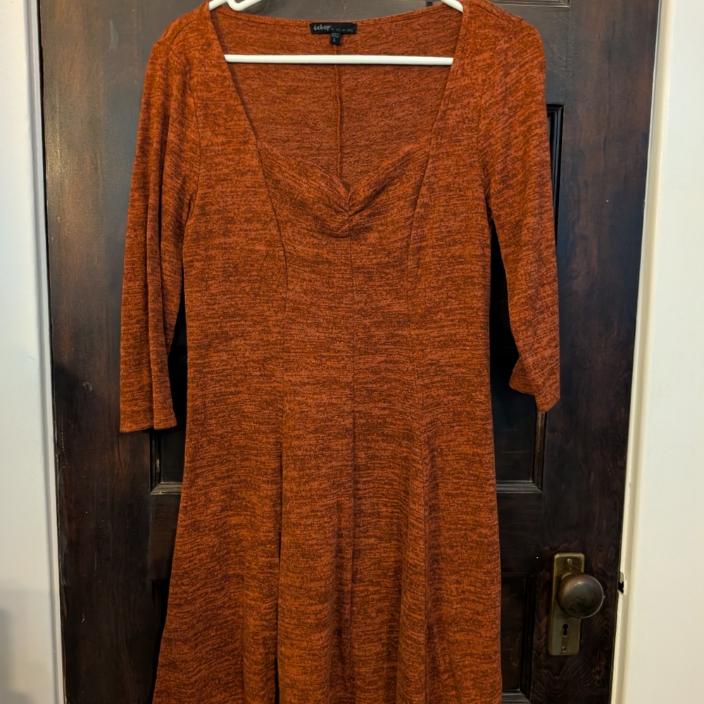 Bebop Rust Orange Women's Dress size large